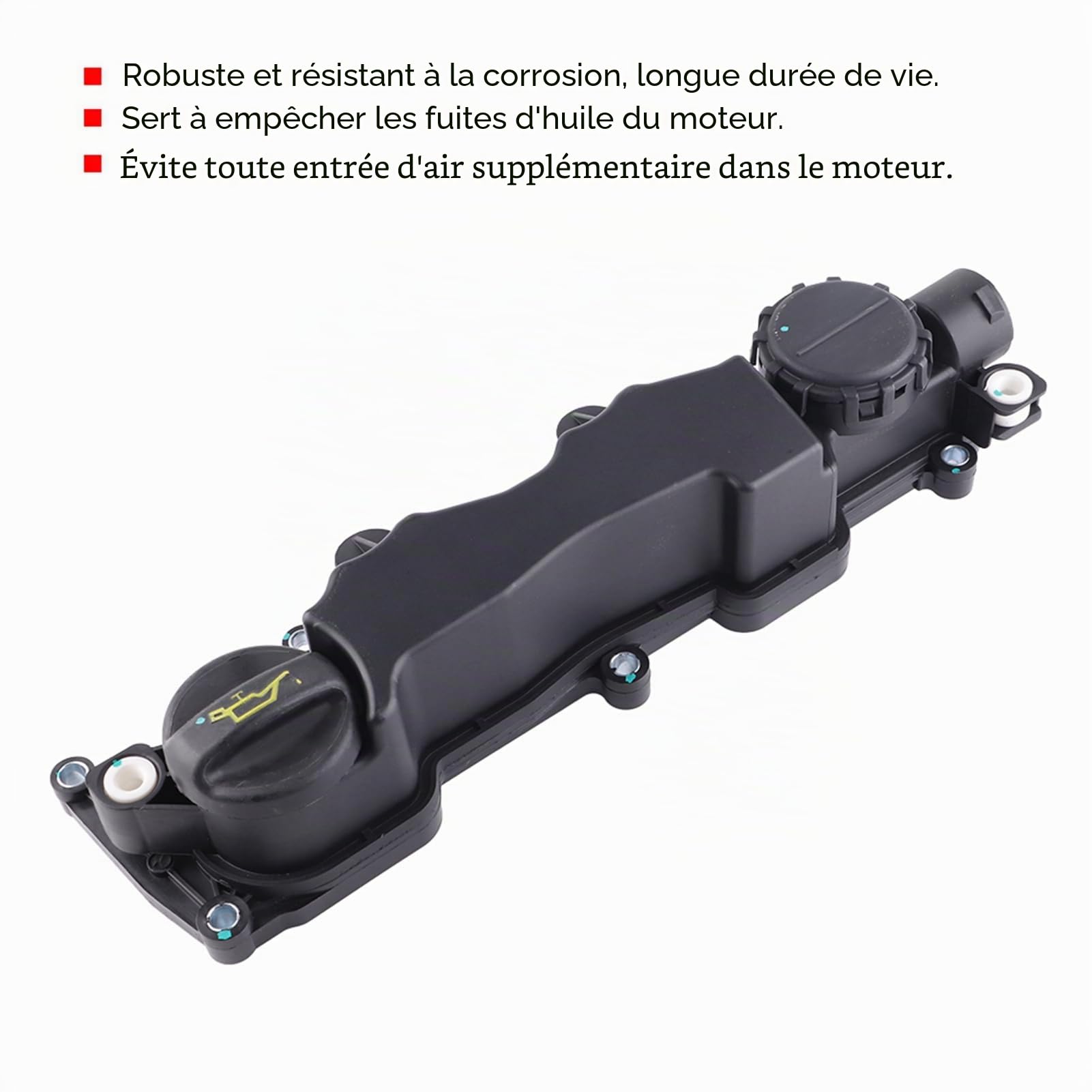 Couvercle de Soupape de Moteur, 248L1 9651815680 Cache-culbuteur de Moteur de Voiture et Joint, pour Citroën 1.6 HDI Berlingo C2 C3 C4 C5 Xsara 0248L1