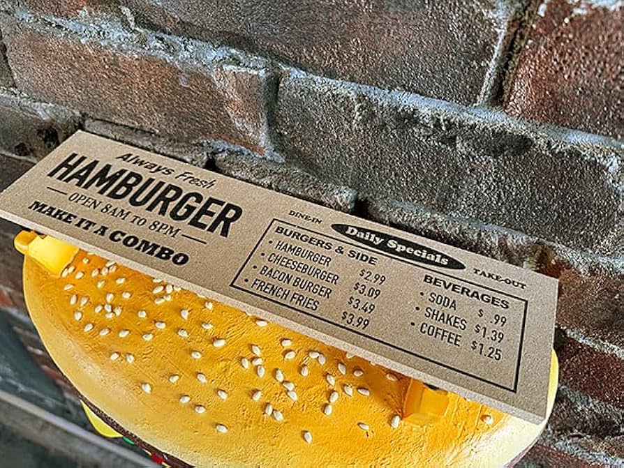 Amazon｜ハンバーガー シェルフ HUMBURGER SHELF 壁面 装飾 収納 棚