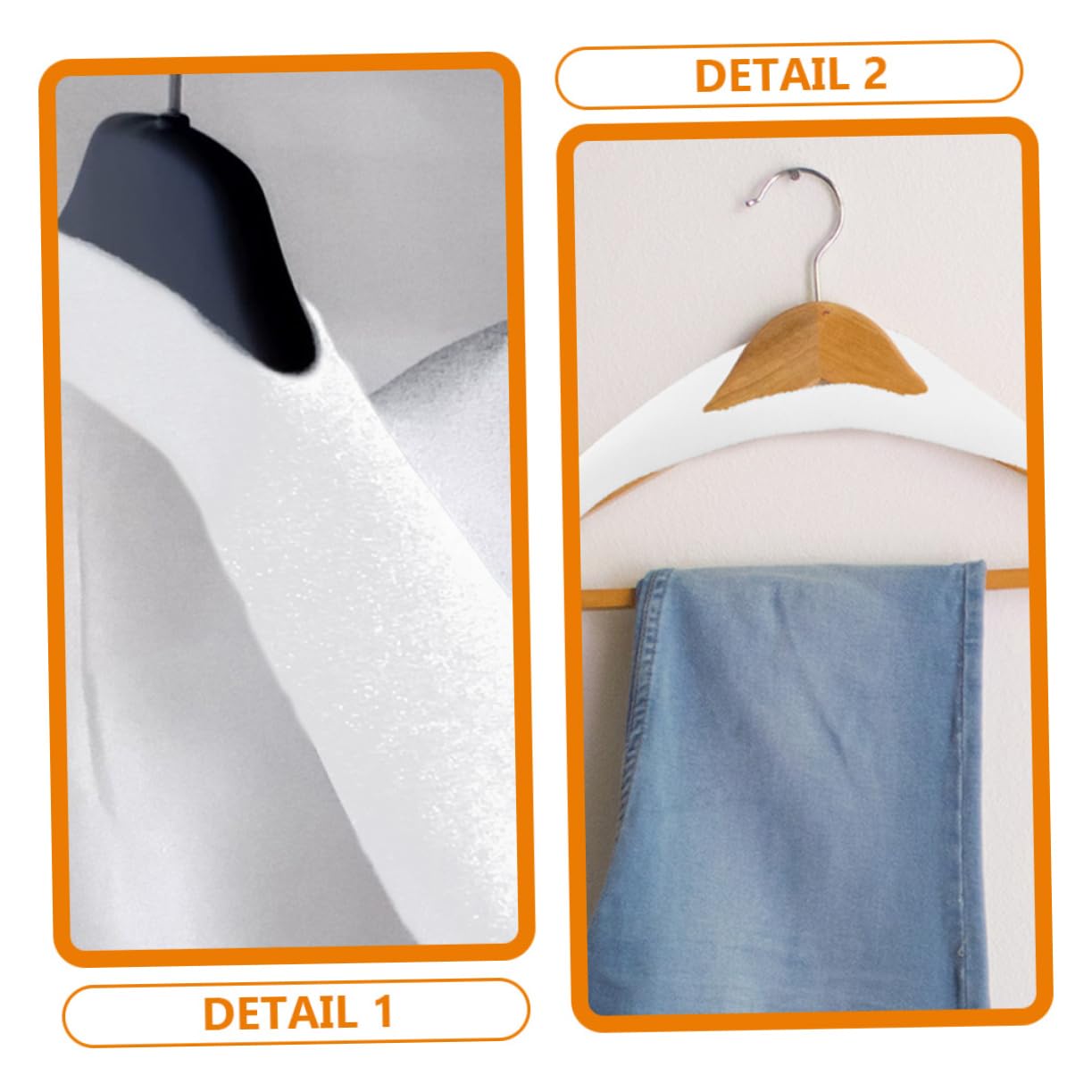 HOLIDYOYO 20 Pcs Suit Hangers Protective Covers for Hanger Padded Hangers Anti-Skid Sponge Protector for Hanger Sponge Hanger Cover Clothes Hanger Sponge Clothing Hanger Protector White