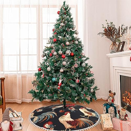 Jupe de sapin de Noël imperméable anti-tache pour déco de ferme - 8