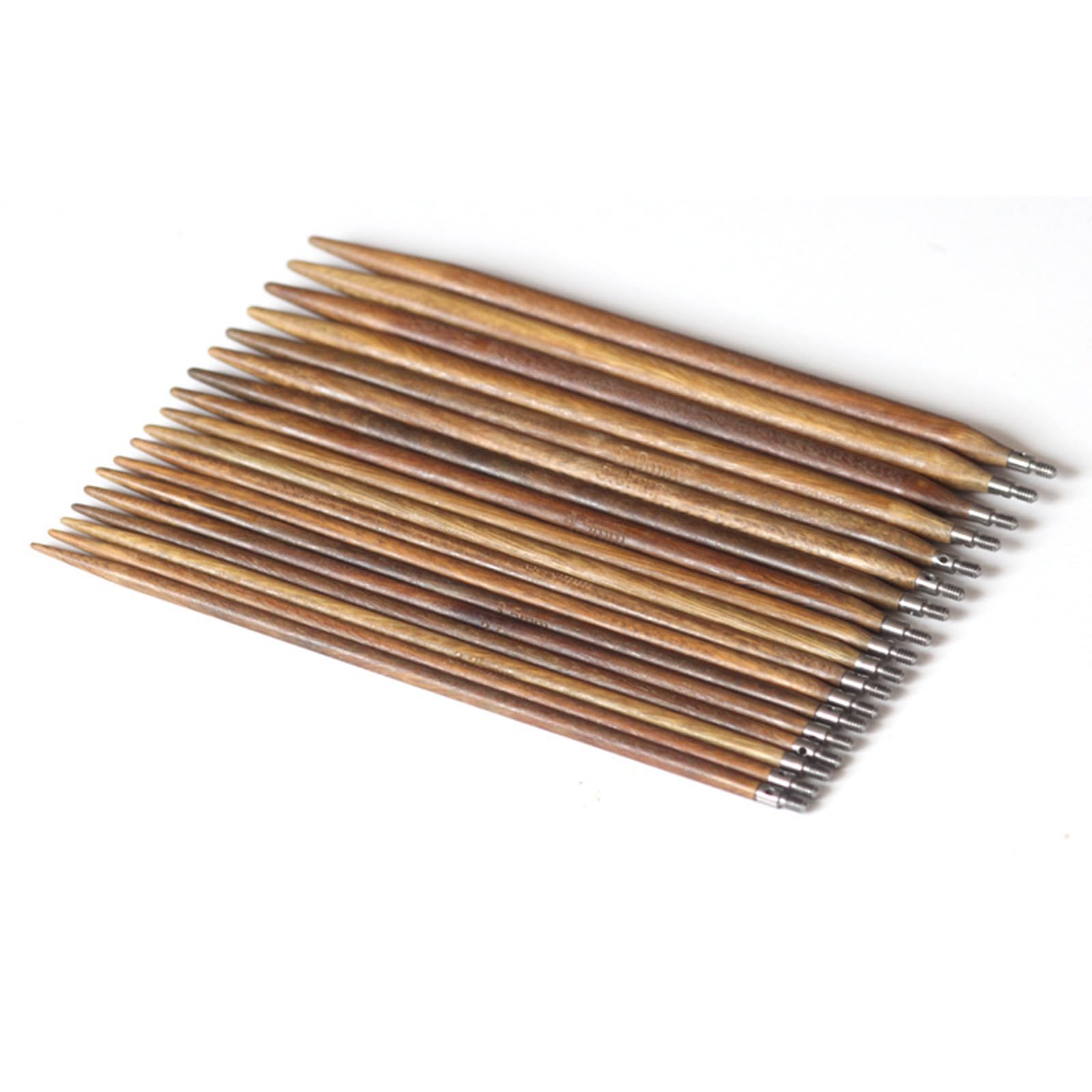 Set di ferri da maglia circolari multiuso in legno naturale staccabile, con superfici in legno