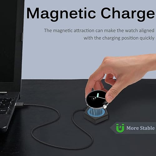 Miniatura 4 de Miimall Cargador portátil para Google Pixel Watch, soporte de carga inalámbrico Pixel Watch, USB-CMicro USB 2 en 1 Mini adaptador de soporte de