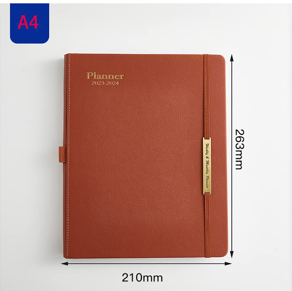 Set di 2 pianificatori giornalieri A4/A5, agenda personale con tasca interna e adesivi mensili, libri per appuntamenti