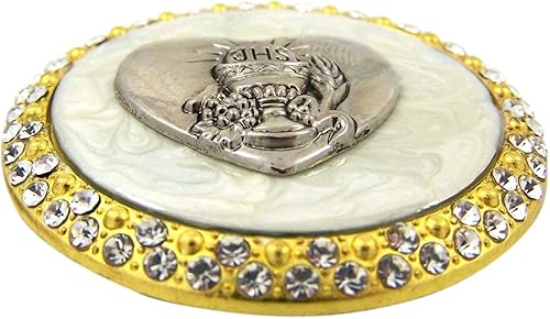 Miniatura 6 de Needzo Rosario de la primera comunión de cristal transparente con tapa de cáliz IHS en tono dorado, 2 1/8 pulgadas