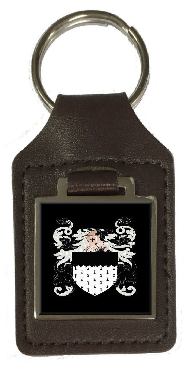 Schlüsselanhänger aus Leder mit Gravur "Bonner Heraldry"