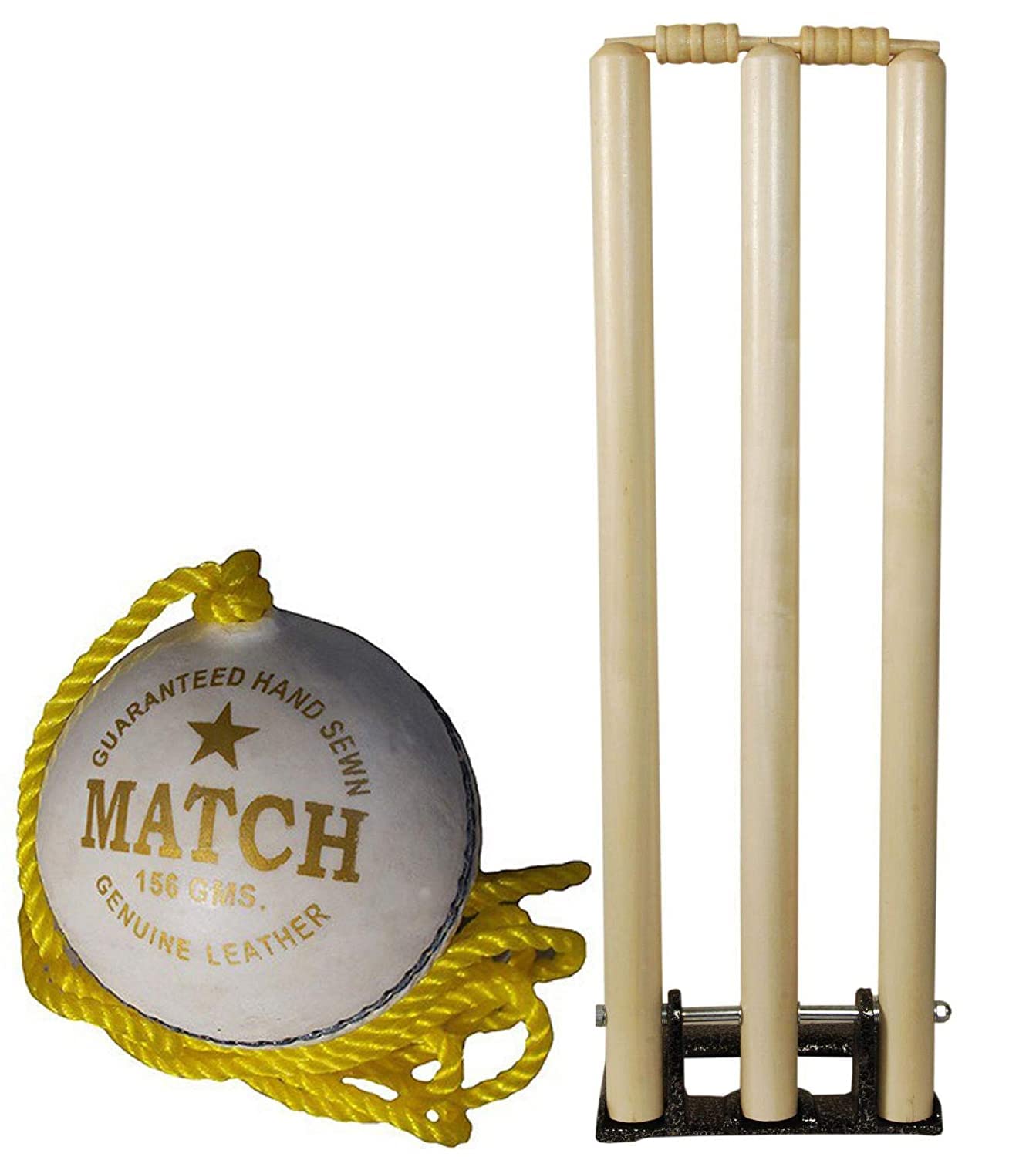 Ranac Cricket Wooden Spring Back Stump Set, Wooden Wicket Set, Cricket Stump Set with White Hnaging Ceicket Ball (B0C3RSH3C3) Amazon Price History, Amazon Price Tracker
