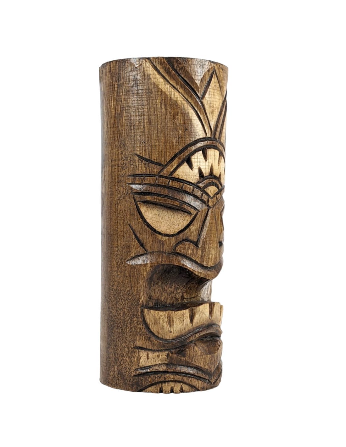 Coco Papaya Totem Tiki 25cm en Bois sculpté