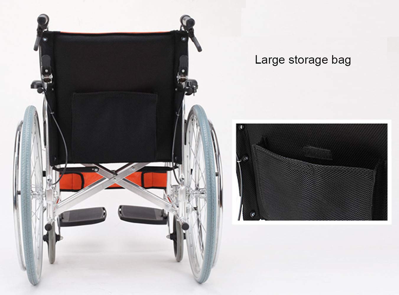Wheelchair, Silla de Ruedas Manual Plegable, Ligera, Multifuncional, de aleación de Aluminio, Adecuada para Personas Mayores y discapacitadas para Llevar Silla de Ruedas Plegable Ultraligera
