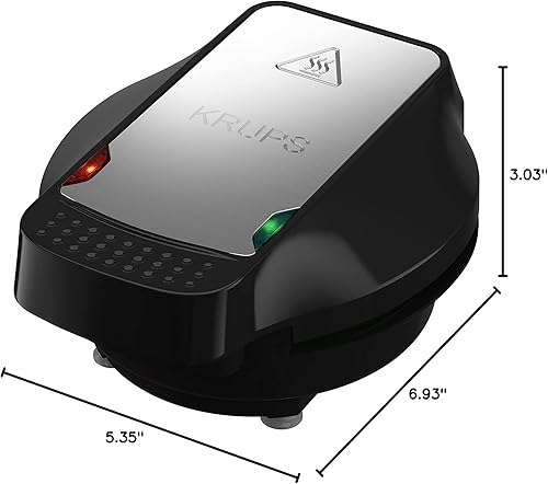 Miniatura 7 de KRUPS Máquina para hacer gofres simplemente redonda, 4 pulgadas