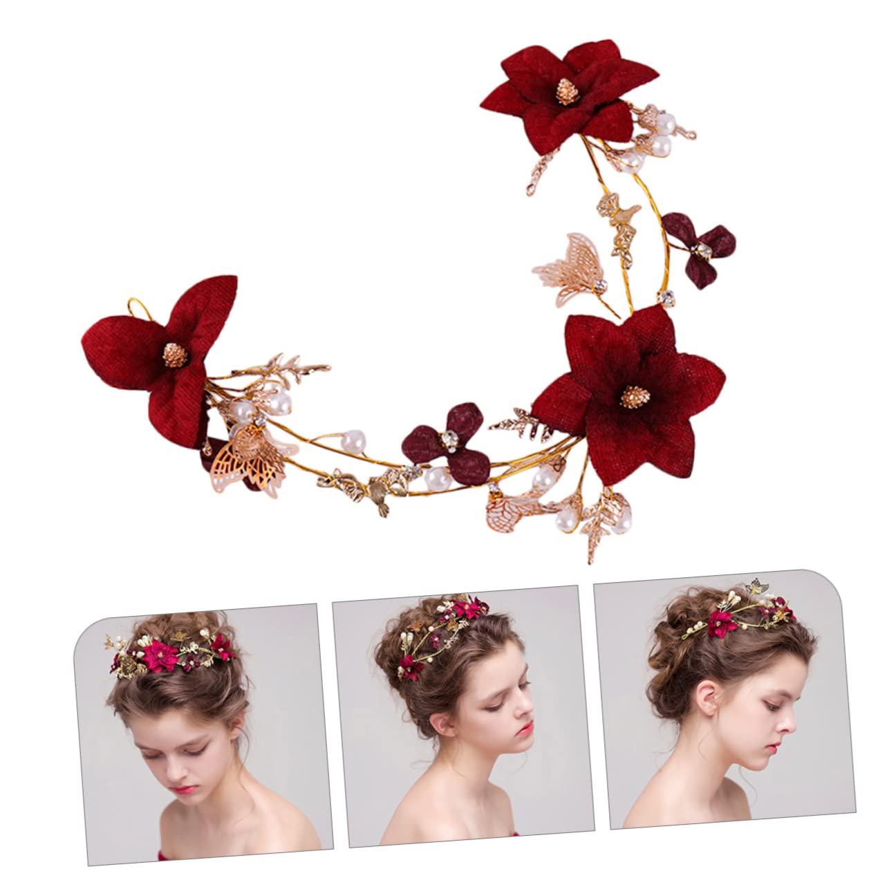 3pezzi Cerchietto Accessorio Per Matrimonio Per Speciali e Cerimonie Decorazione Per Look Nuziale e
