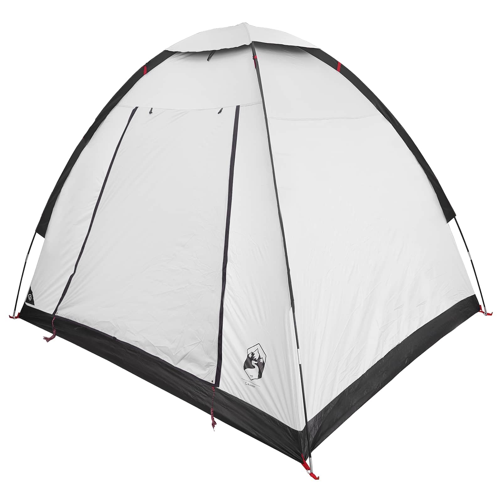 Tenda da campeggio per 2 persone, verde, poliestere e acciaio
