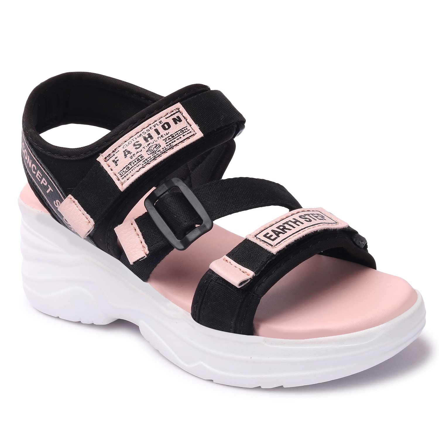 Earth Step Womens/Girls ES-NINJA Strap Design Stylish Sports Casual Sandals (B0BHJ64YG6) Amazon Price History, Amazon Price Tracker