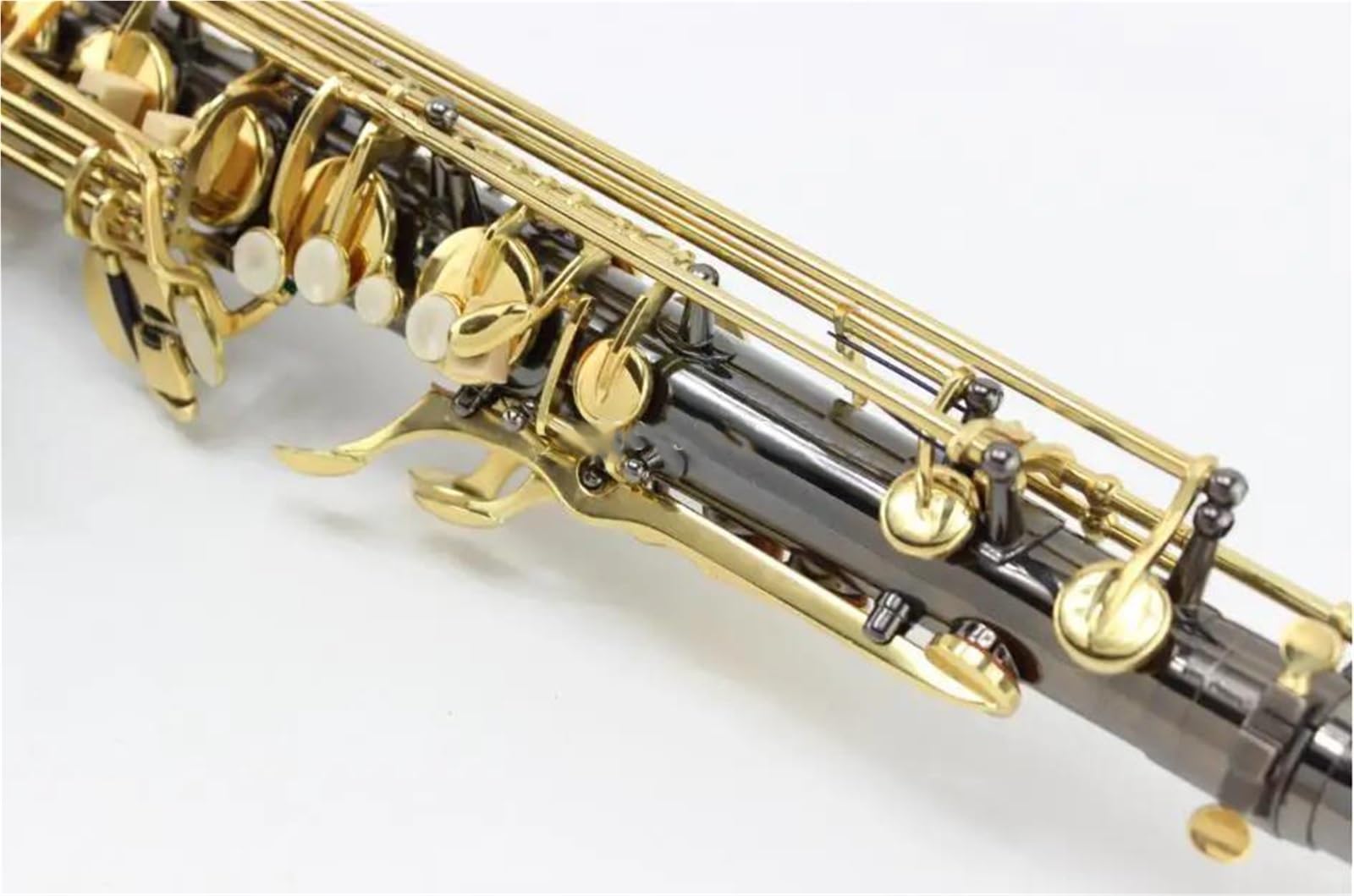 Saksofon Profesjonalny Saksofon Bb Tenor Black Nickel Instrument B Klucz Z Futerałem I Ustnikiem Akcesoria