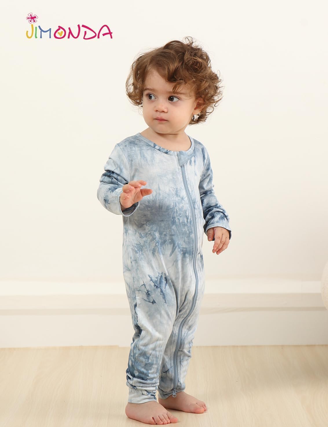 Jimonda Baby Girl Boys Bamboo Rayon Pajamas,Footless Pjs image 4
