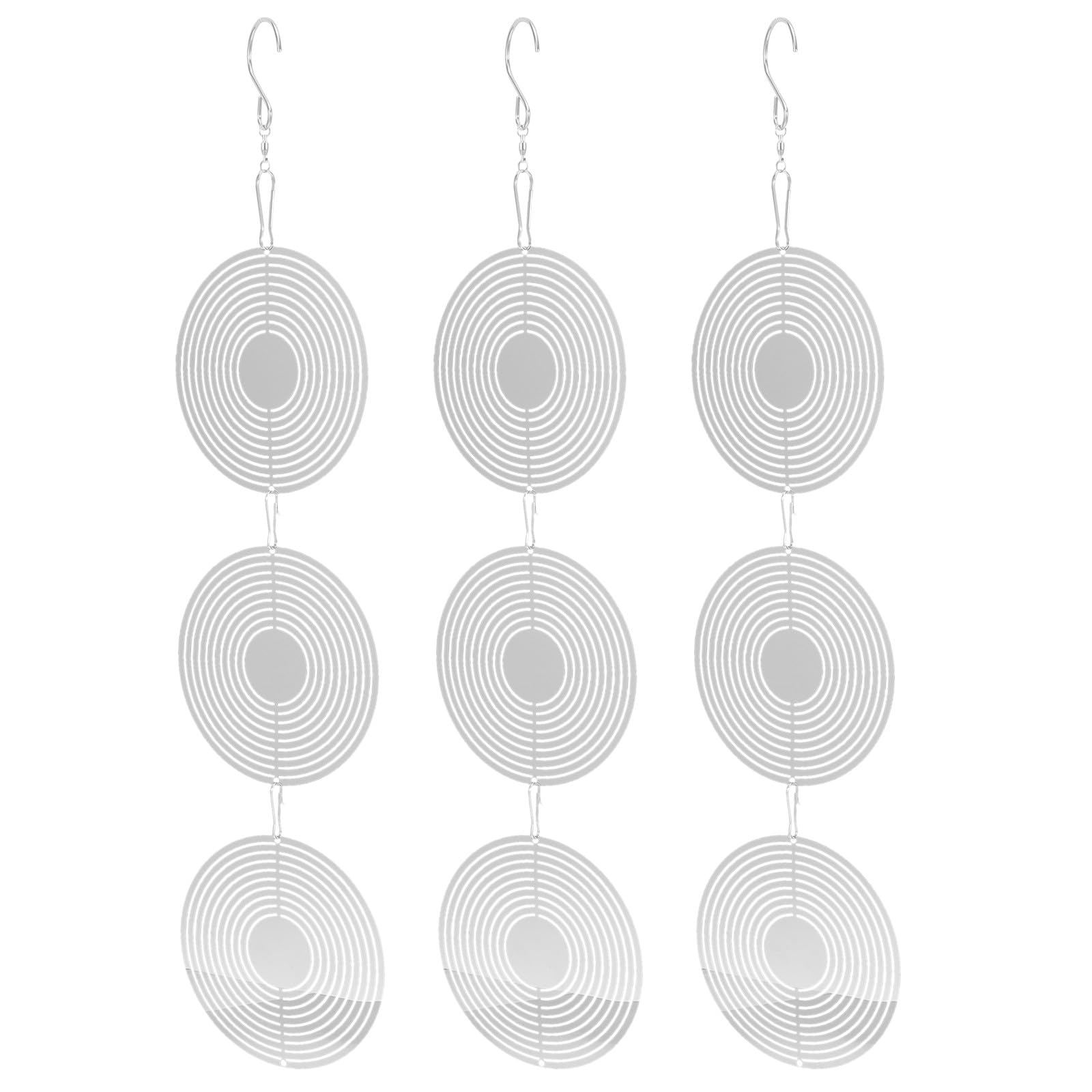 Disque anti-oiseaux haut de gamme KICHOUSE : girouette miroir et carillon en métal