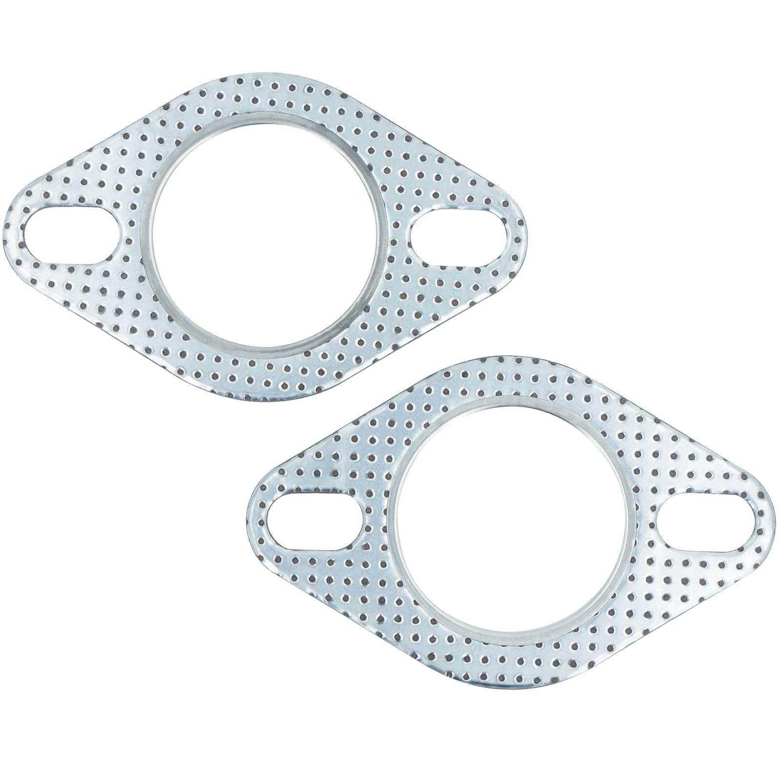 2 PCS Exhaust Gasket, 2'' - 2 Bolt Exhaust Flange Gasket, Exhaust Pipe Gasket for Exhaust System, Automotive Accessories by KeeRoarin