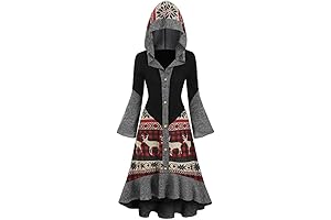 BODOAO Plus Size Christmas Tree Dress