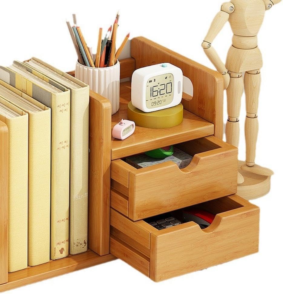 本立て ブックスタンド 卓上 本棚 竹製 伸縮 ブックエンド デスクトップオーガナイザー ホームオフィスデスクオーガナイザー アクセ