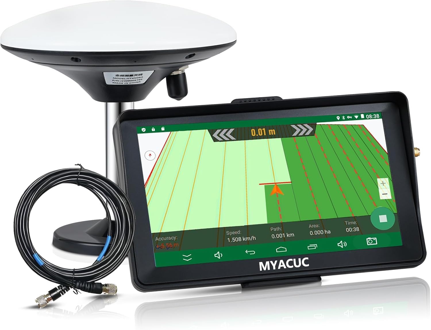 Navigateur GPS agricole pour tracteur de 9 pouces, adapté au labour et au semis d'activités agricoles, positionnement automatique GPS