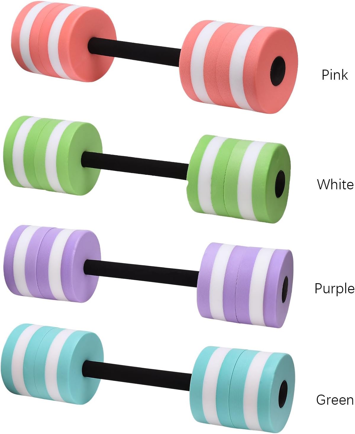 NFNSIG 22in Aquatic Dumbells, Water Dumbbells for Pool Exercise, Eva Water Weight Barbell, Water Floating Dumbbell, Water Aqua Fitness Barbells Hand Bar Exercises Equipment for Adults Weight Loss