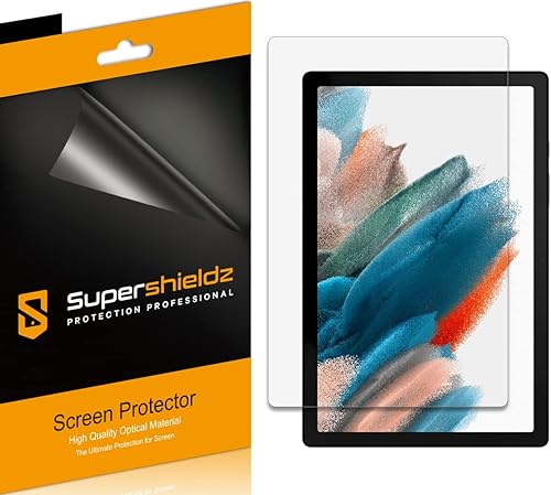 Supershieldz Protector de pantalla diseñado para Samsung Galaxy Tab A8 de 10.5 pulgadas, protector transparente de alta definición (PET)