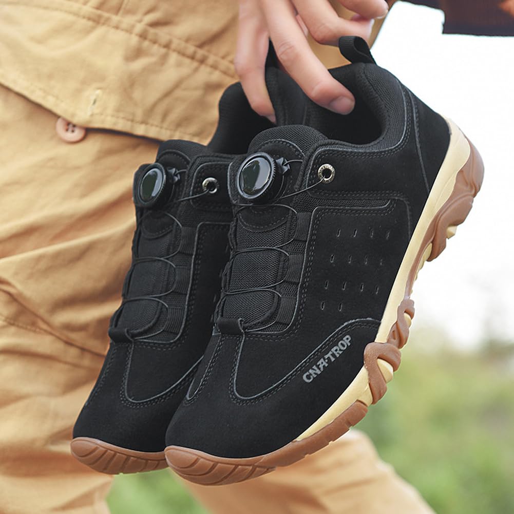 Męskie buty szlakowe, trampki turystyczne, outdoorowe, zamszowe, tekstylne, oddychające, dopasowanie, elastyczne sznurowadła, trwałe wsparcie do chodzenia, trekkingu na świeżym powietrzu