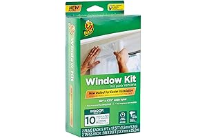 Duck Brand® Window Insulation Kit | Winter Window Seal Kit for Up to 10 Windows