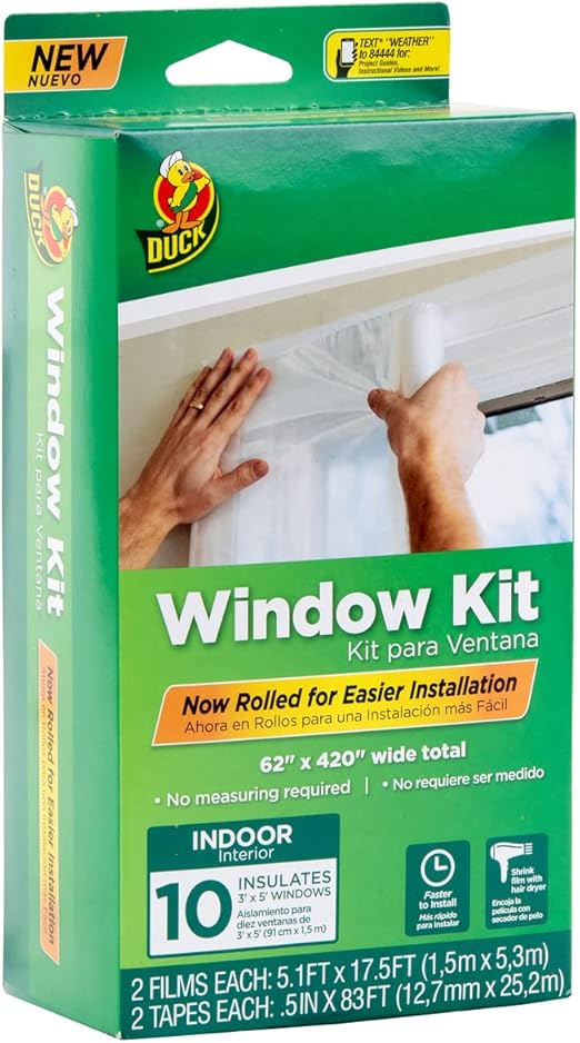 Duck Brand Window Insulation Kit Winter Window Seal Kit Fits up to 10