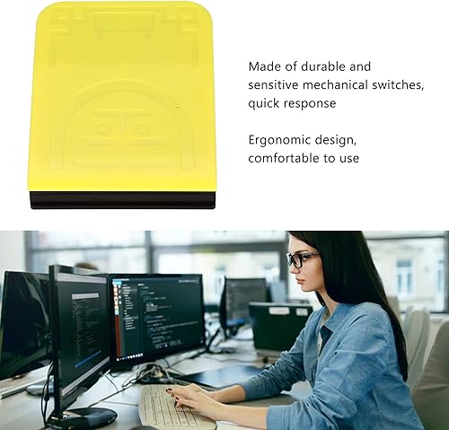 Miniatura 2 de Interruptor de control de pedal de pie, interruptor de acción de control de un solo pie USB, pedal de juego de alta sensibilidad con cable