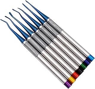 Stainless Steel Premium Dental Proximators/Elevator 8Pcs Set, Dental Lift Elevator Curved Root Elevator Dentist Dental Equipments Set for Dental Hospitals.