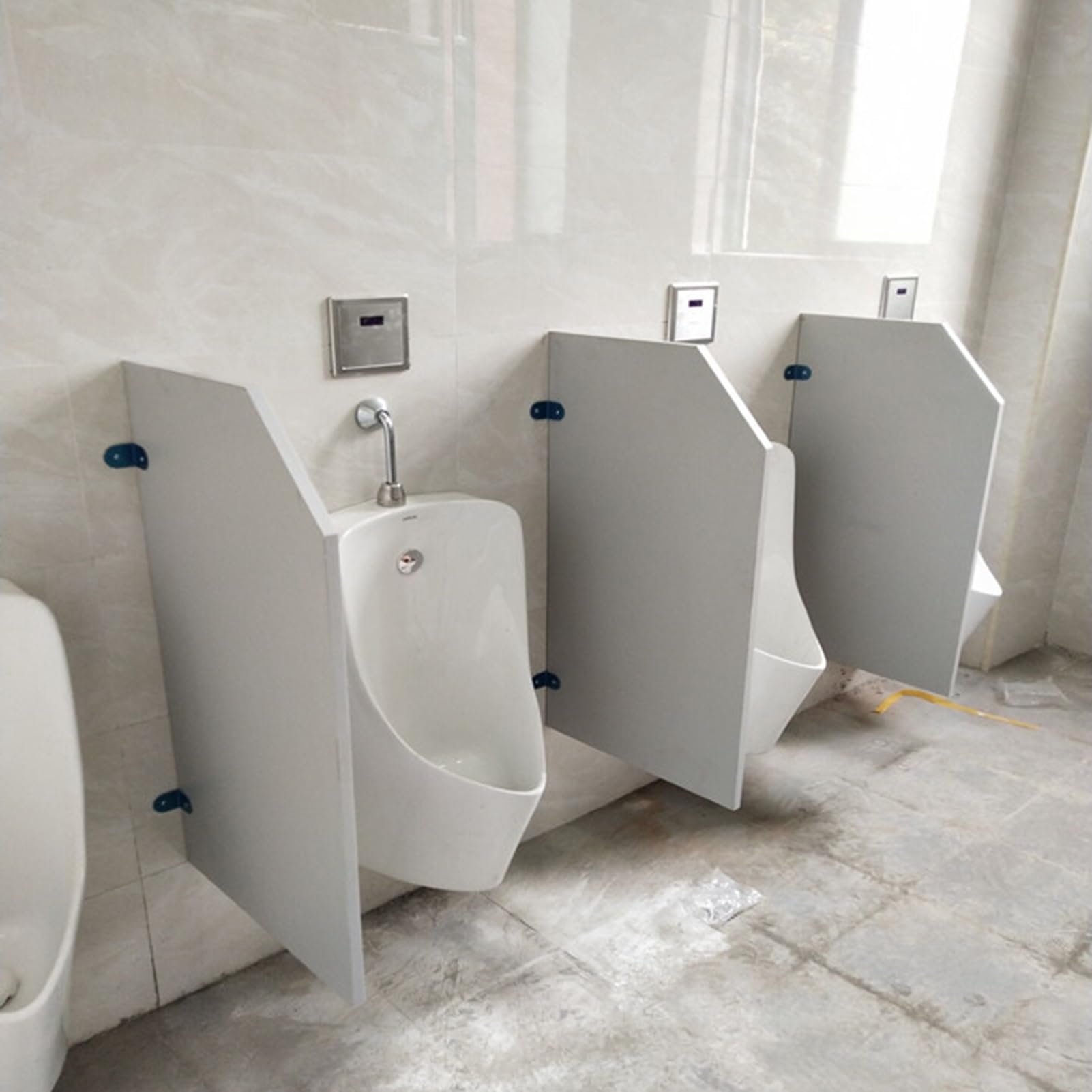 AYCDL Wall Mounted Men's Urinal Privacy Screen, Wall Mounted Urinal Partition Extender, Suitable for Schools/shopping Malls/public Places,3pcs