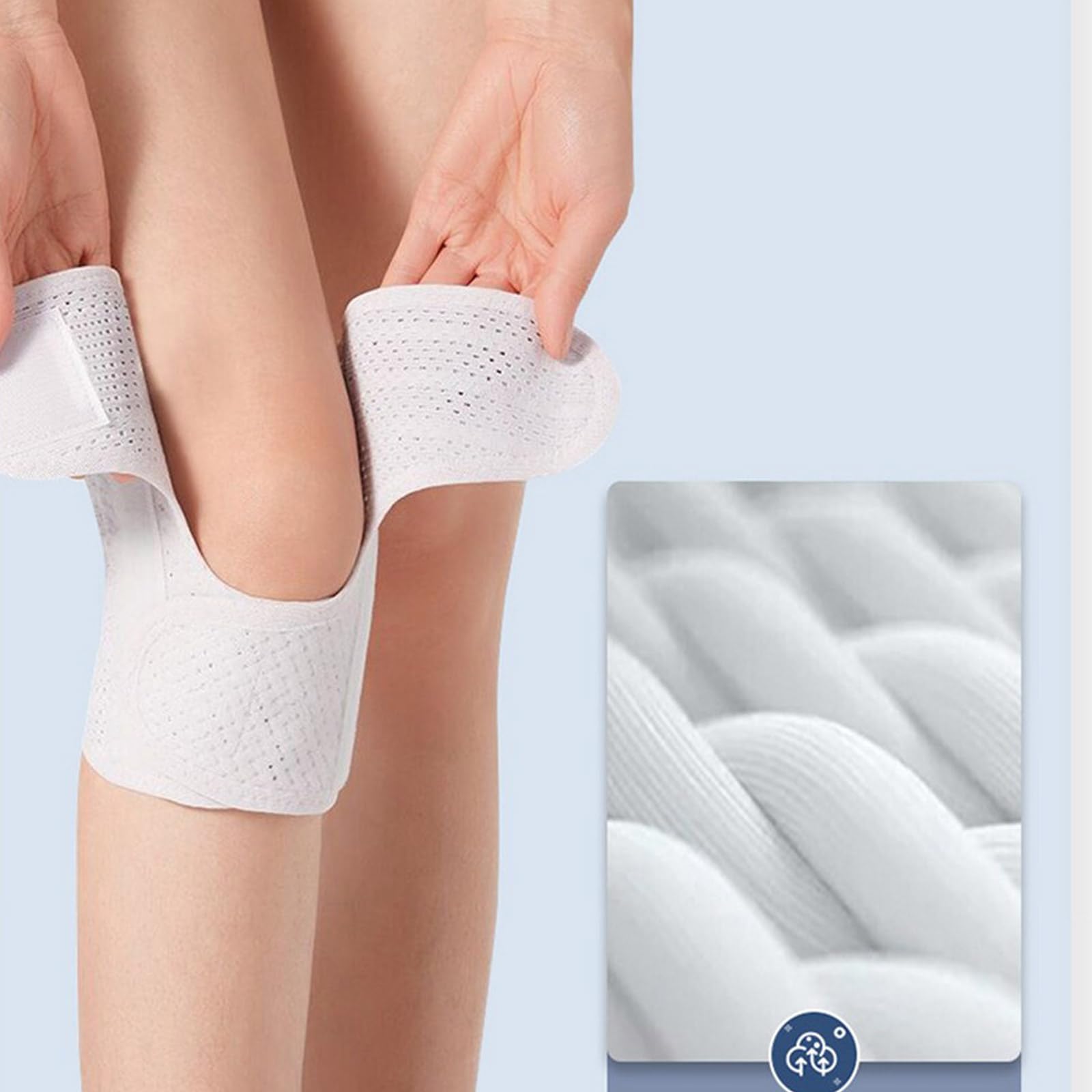 Rodillera ajustable con estabilizadores de resorte, protectores de rótula transpirables para fitness y running
