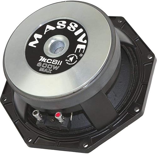 Miniatura 6 de Massive Audio Serie MC12II MC. Altavoz de rango mediomedio-bajo profesional de 12 pulgadas, 800 vatios, 8 ohmios para aplicaciones de escenario y