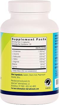 AdvoCare Catalyst Amino Acid Dietary Supplement - Pre-Workout Supplements for Muscle Building - 90 Capsules