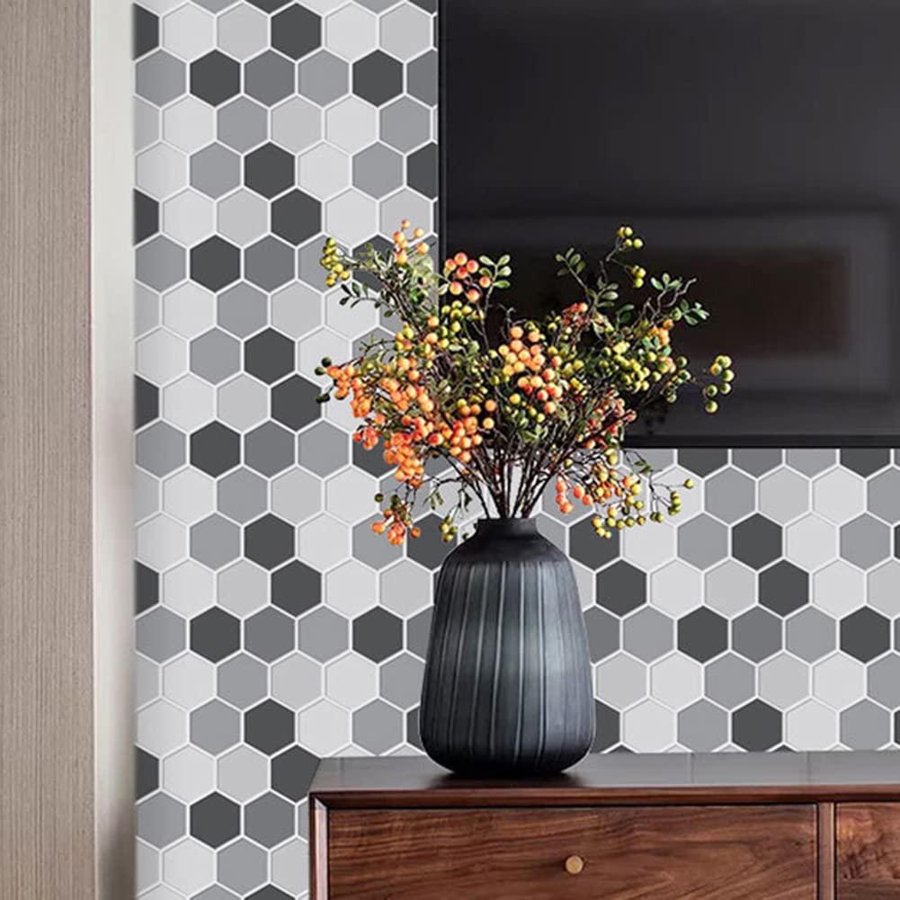 Piastrelle autoadesive da parete per cucina, bagno, mosaico, decorazione da parete, 10 pezzi