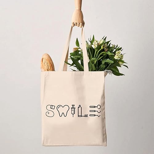 Miniatura 5 de G2TUP Dentists Smile Handbag Dental Assistant Tote Bag Dental Hygienist Graduation Gift
