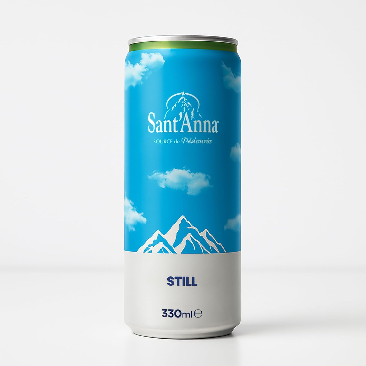 Sant'Anna Sparkling Natural Mineral Water, 11.16 Fl Oz (24-Pack) | Pure French Pyrenees Mountain-Fresh Drinking Water | Natural Functional Drink | Sodium-Free Mineral in Cans