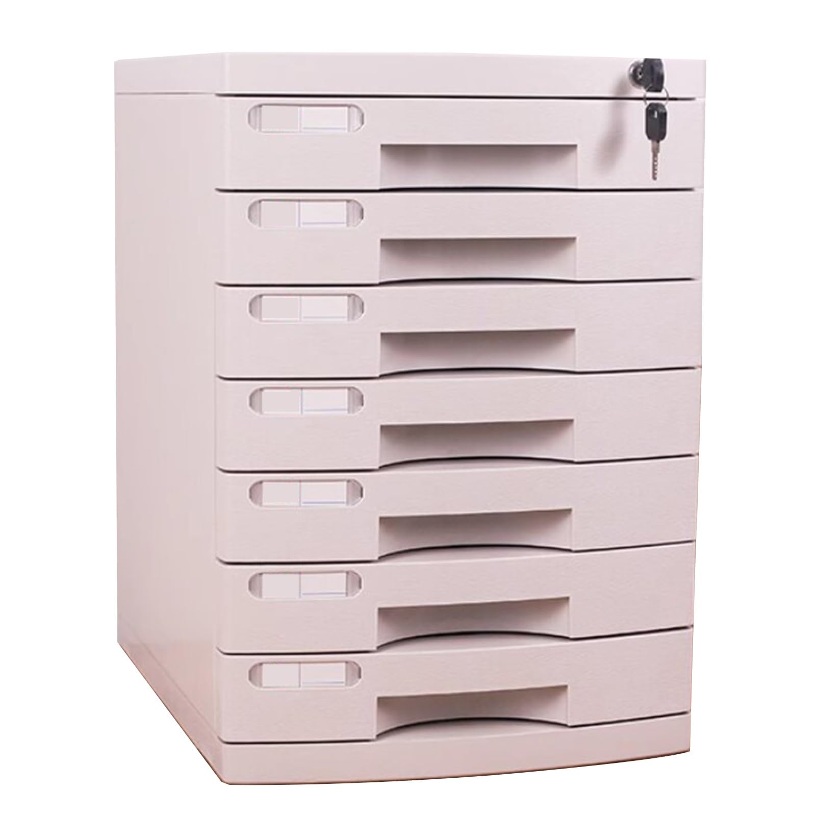 SnamicE Lockable A4 Plastic Storage Box-5-Layer Desktop With Drawers For Office Supplies,Folders & Documents-Space-Saving Solution For Home/Office,Grau-5-layers,Grau-7