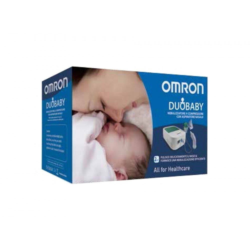 Omron system mgły aerozol + Duo odkurzacz do nosa dla niemowląt