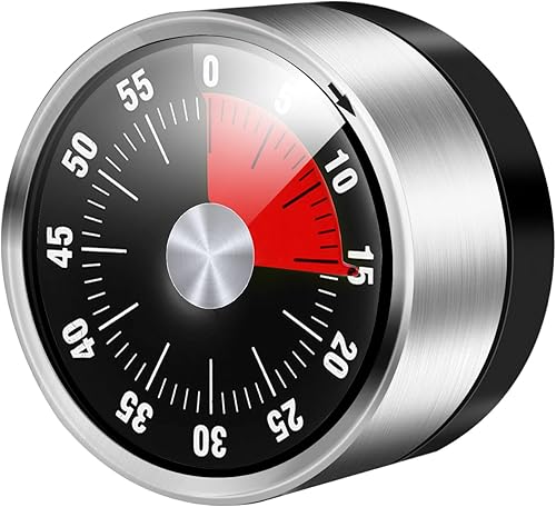 Temporizador de cocina con temporizador visual para niños, temporizador visual para aulas, temporizadores mecánicos con imán para cocina, hornear,