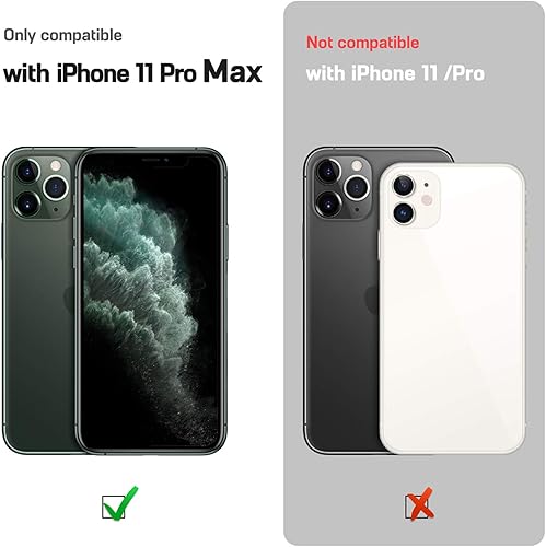 Miniatura 2 de LOHASIC Funda delgada para iPhone 11 Pro Max, delgada de piel sintética de lujo, elegante, antideslizante, antiarañazos, funda protectora completa