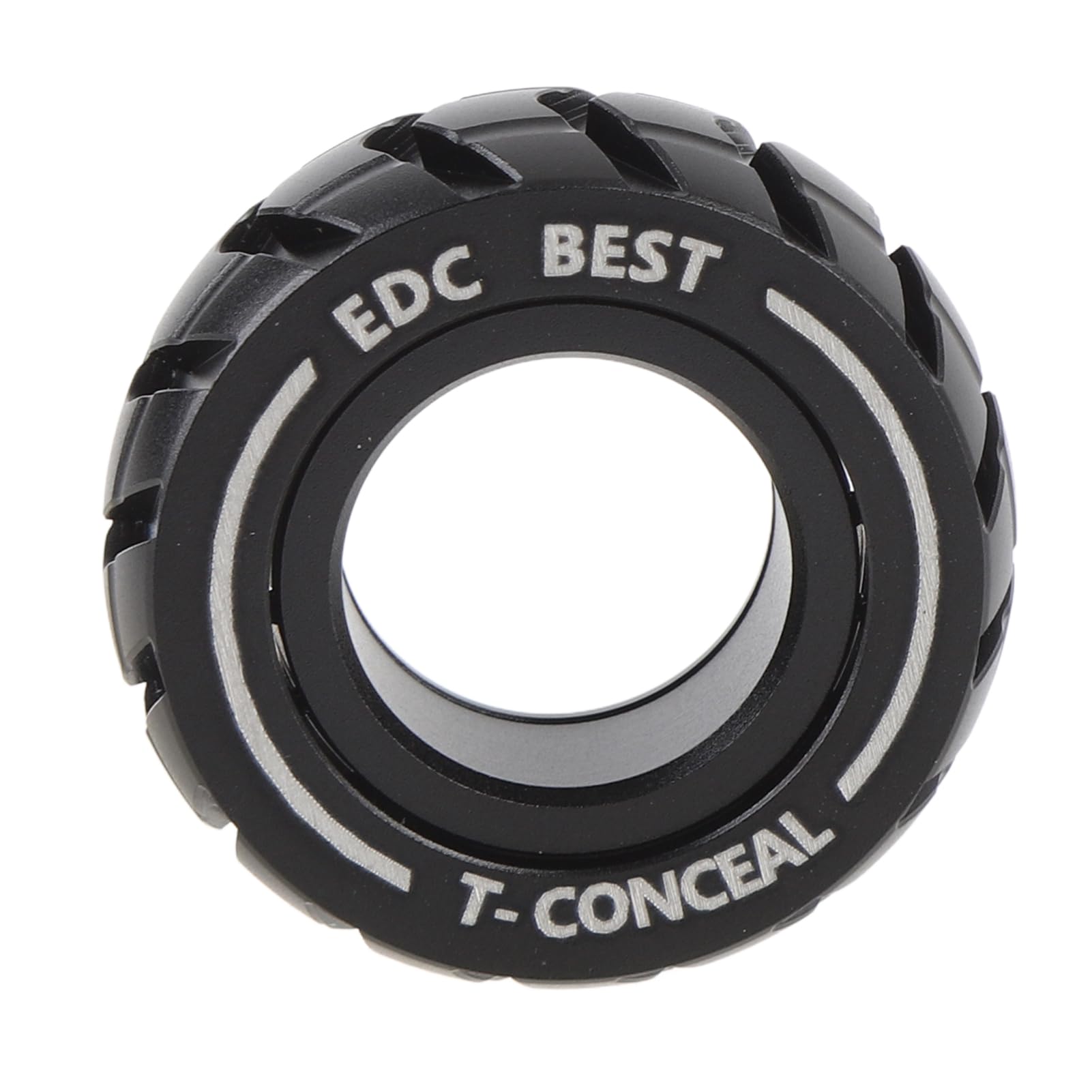 ZJchao Metal Slider Finger Ring Stress Relief Toy Rotatable Car Tire Shape Play Gadget for All Ages