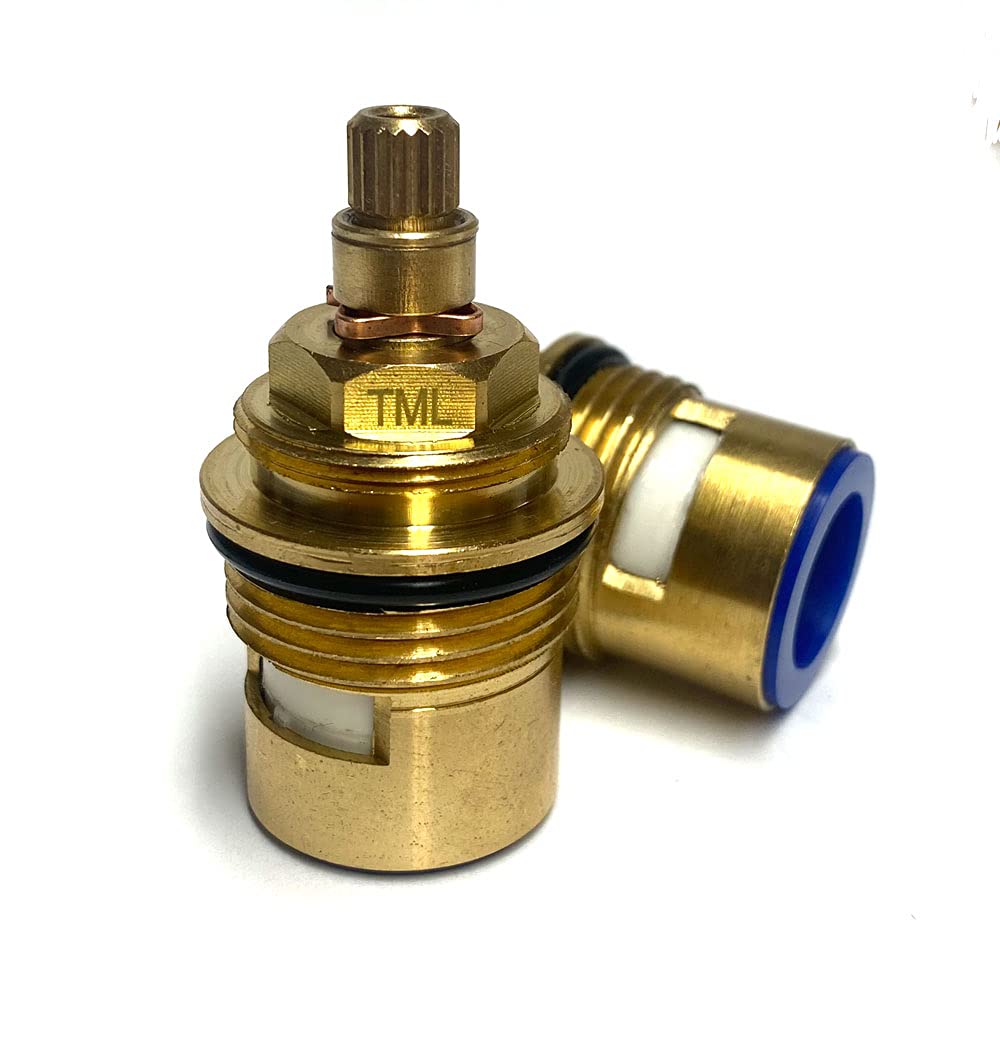 Tml Pair Of Bath Cartridges Compatible With Hudson Reed Ultra Spr03 8:20 Cd Valves