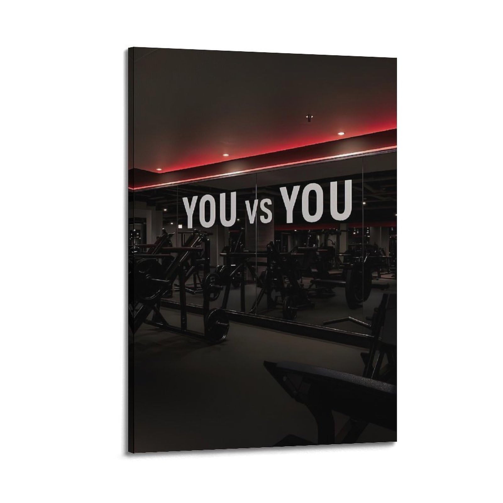 OKAHYS Motivational Quotes Poster You VS You Decorative Painting Canvas Wall Artworks Picture 20x30inch(50x75cm)