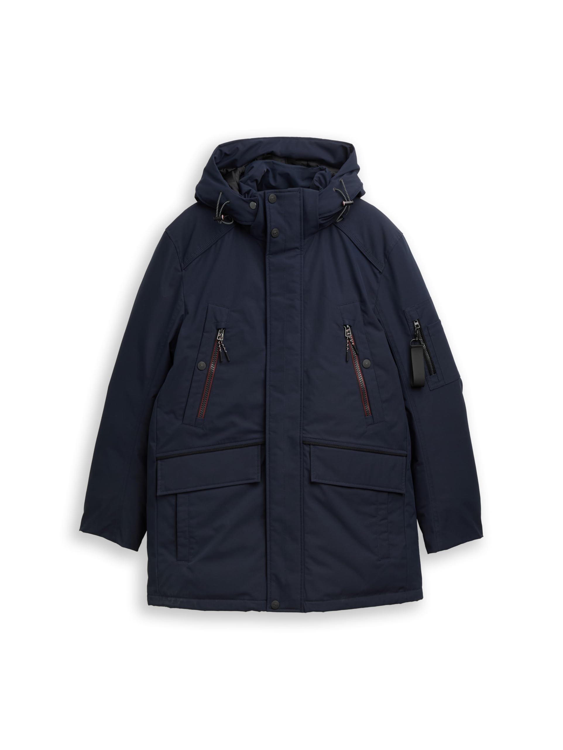 TOM TAILOR Męskie 1047040 Parka, 10668-Sky Captain Blue, L, 10668 - Sky Captain Blue, L