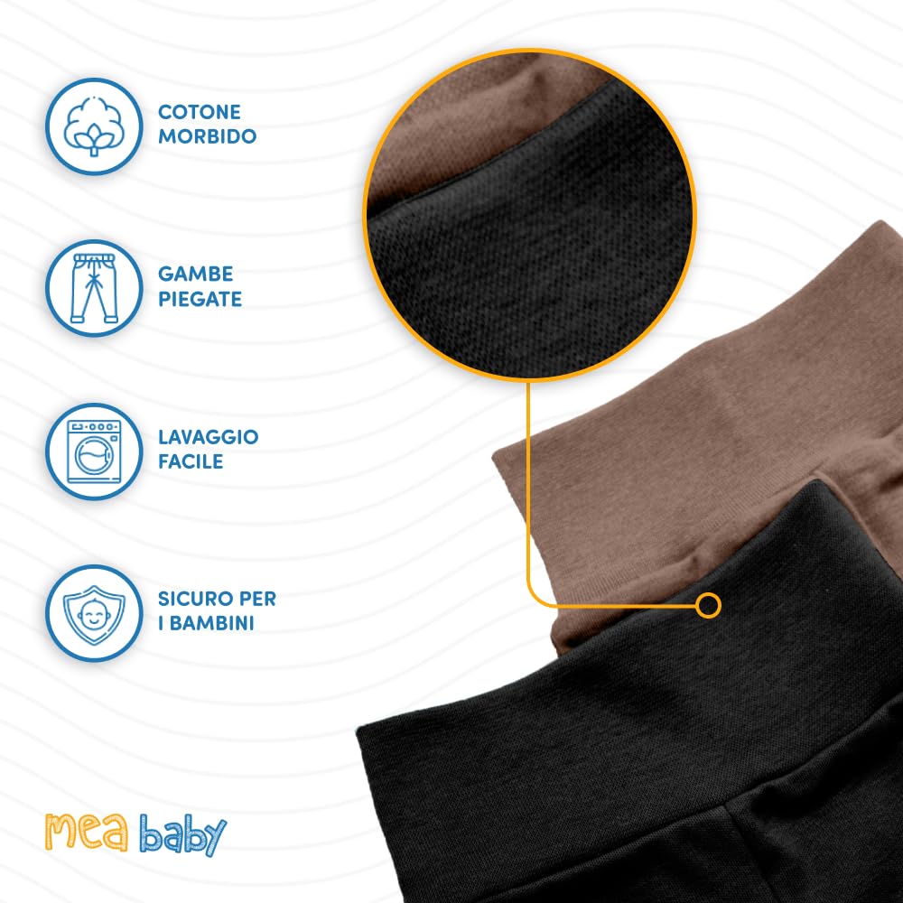 MEA BABY Pantaloni Bebè Unisex con Piede 100% Cotone Confezione da 5, Pantaloni Tutina Bebè con Piede, Pantaloni Bebè con Piede Bambino Pantaloni Bebè con Piede Bambina (74, Ragazzi4)