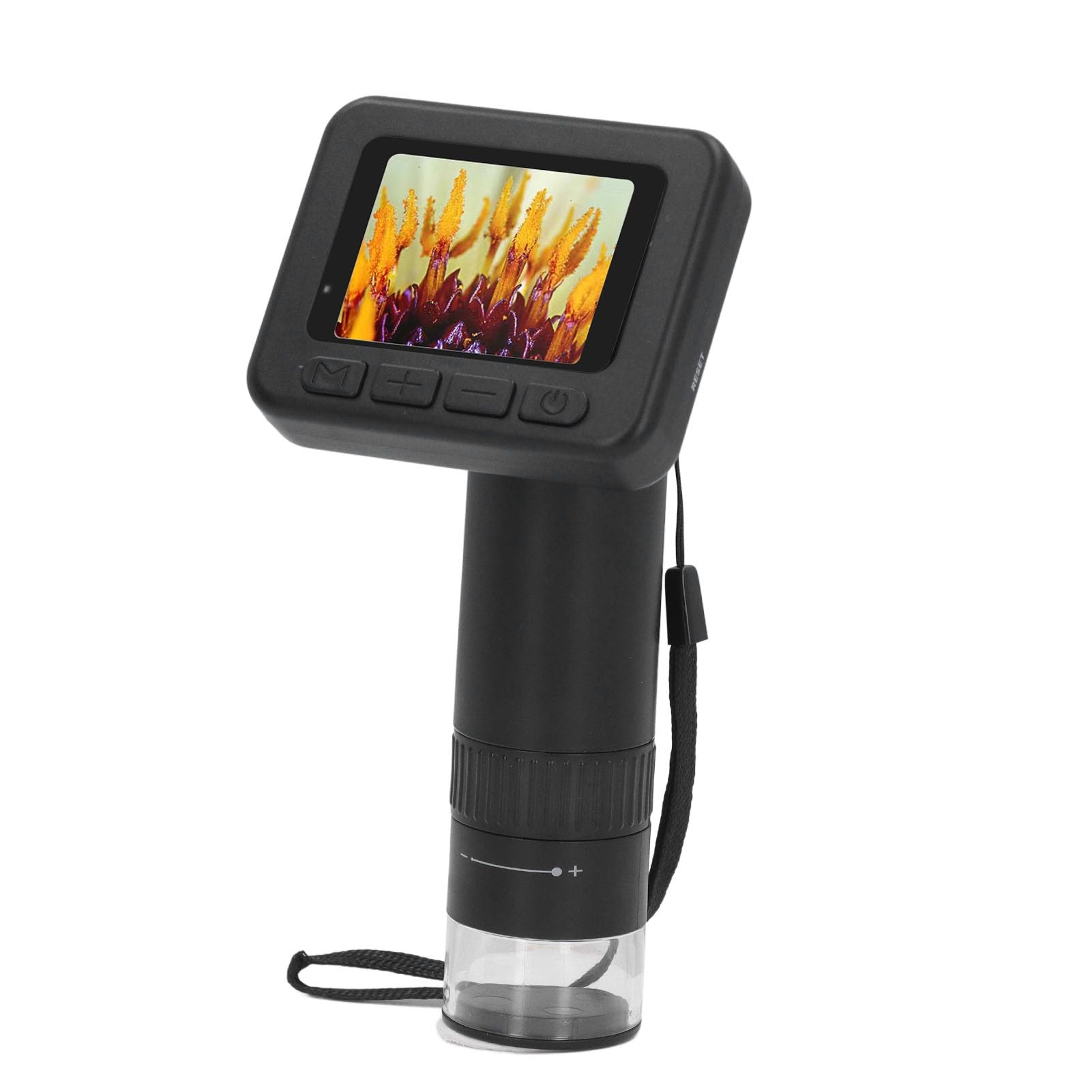 Jiawu Microscopio Digital Portátil, Aumento 1000X Pantalla IPS de 2 Pulgadas Conexión USB Microscopio Digital Portátil, 1000X con 8 LED Ajustables para Estudiantes Adultos