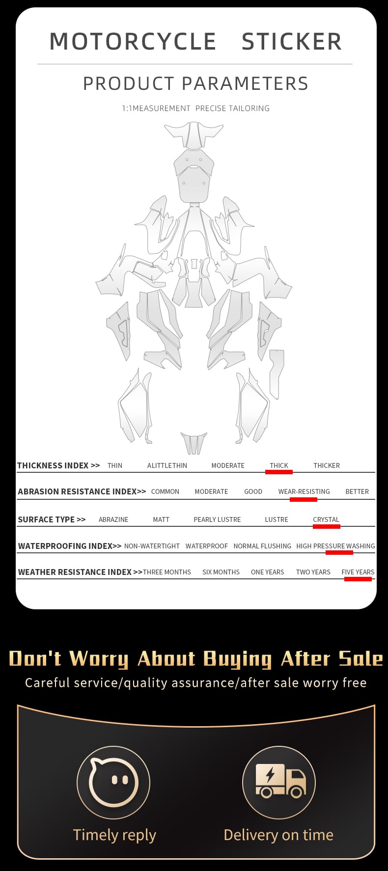 Per HONDA ADV350 2025 | Kit di pellicole protettive trasparenti per tutta la carrozzeria, adesivi protettivi per bici, resistenti ai raggi UV (l'intero veicolo, TPH)