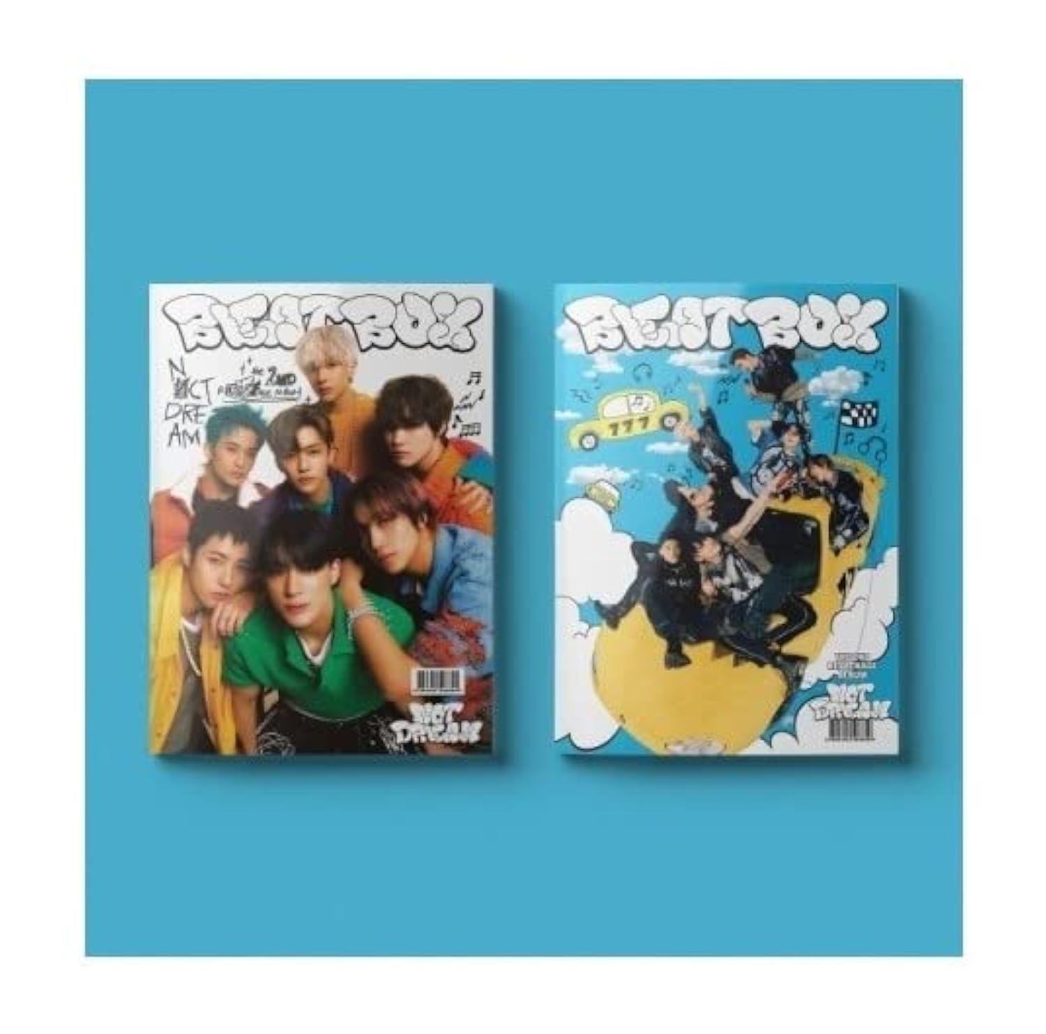 Dreamus NCT DREAM - Beatbox [Photobook ver.] 2nd Repackage Album+Folded Poster+Extra Photocards Set (YOUNG STAR ver.), 190 x 260 x 7.5 mm (SMK1450)