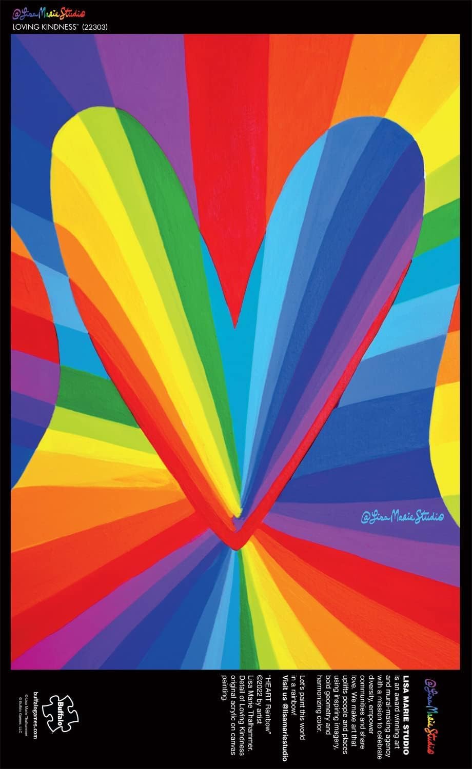 Buffalo Games - Lisa Marie Studios - Loving Kindness - Large Piece Jigsaw Puzzle for Adults Challenging Puzzle Perfect for Game Nights - Finished Size is 21.25 x 15.00